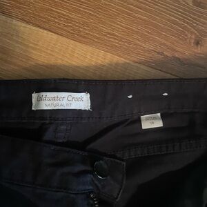 Coldwater Creek Black Natural Fit Pants
